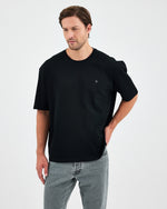 Unisex Silver Embroidered Oversized Crew Neck Organic Cotton T-Shirt-1010503