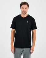 Unisex White Appliqué Logo Organic Cotton Standard Fit Crew Neck T-shirt-10302R03