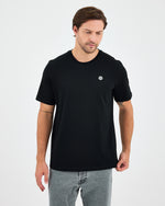 Unisex White Appliqué Logo Organic Cotton Standard Fit Crew Neck T-shirt-10302R03
