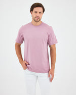 Unisex Lilac Contrast Appliqué Logo Detail Standard Fit Organic Cotton T-Shirt - 10302C14