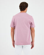 Unisex Lilac Contrast Appliqué Logo Detail Standard Fit Organic Cotton T-Shirt - 10302C14