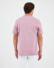 Unisex Lilac Contrast Appliqué Logo Detail Standard Fit Organic Cotton T-Shirt - 10302C14
