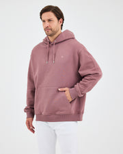 Unisex Gül Kurusu Nakışlı Kapüşonlu Organik Pamuk Oversize Sweatshirt