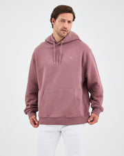 Unisex Gül Kurusu Nakışlı Kapüşonlu Organik Pamuk Oversize Sweatshirt