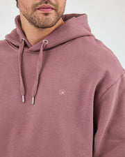 Unisex Gül Kurusu Nakışlı Kapüşonlu Organik Pamuk Oversize Sweatshirt