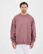 Unisex Gül Kurusu Nakışlı Bisiklet Yaka Organik Pamuk Oversize Sweatshirt