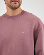Unisex Gül Kurusu Nakışlı Bisiklet Yaka Organik Pamuk Oversize Sweatshirt