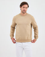 Unisex Kum Beji Nakışlı Organik Pamuk Standart Kalıp Sweatshirt