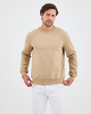 Unisex Kum Beji Nakışlı Organik Pamuk Standart Kalıp Sweatshirt
