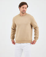 Unisex Kum Beji Nakışlı Organik Pamuk Standart Kalıp Sweatshirt