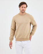 Unisex Kum Beji Nakışlı Organik Pamuk Standart Kalıp Sweatshirt