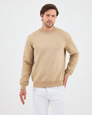 Unisex Kum Beji Nakışlı Organik Pamuk Standart Kalıp Sweatshirt