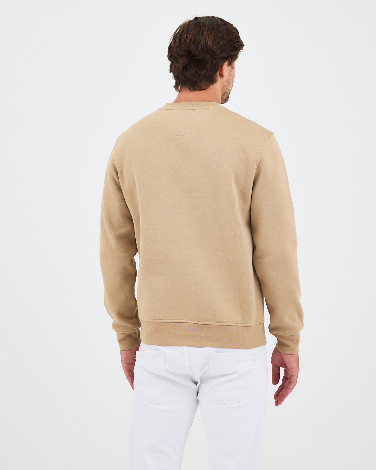 Unisex Kum Beji Nakışlı Organik Pamuk Standart Kalıp Sweatshirt