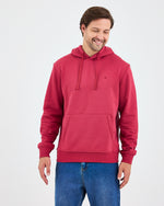 Unisex Bordo Nakışlı Kapüşonlu Organik Pamuk Recycled Polyester Standart Kalıp Sweatshirt
