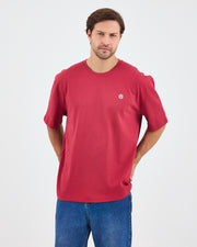 Unisex White Appliqué Logo Detail Oversize Organic Cotton T-Shirt -10305R16
