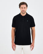 Men's Silver Embroidered Standard Fit Organic Cotton Polo Neck T-Shirt -1020803