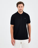 Men's Silver Embroidered Standard Fit Organic Cotton Polo Neck T-Shirt -1020803