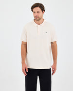 Men's Green Embroidered Standard Fit Organic Cotton Polo Neck T-Shirt-1020802