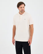 Men's Green Embroidered Standard Fit Organic Cotton Polo Neck T-Shirt-1020802