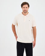Men's Green Embroidered Standard Fit Organic Cotton Polo Neck T-Shirt-1020802