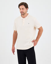 Men's Green Embroidered Standard Fit Organic Cotton Polo Neck T-Shirt-1020802