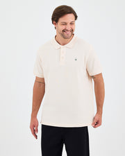 Men's Green Embroidered Standard Fit Organic Cotton Polo Neck T-Shirt-1020802