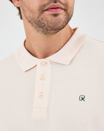 Men's Green Embroidered Standard Fit Organic Cotton Polo Neck T-Shirt-1020802