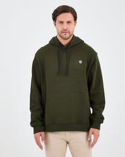 Unisex White Logo Organic Cotton Standard Fit Hoodie -1031225