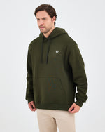 Unisex White Logo Organic Cotton Standard Fit Hoodie -1031225