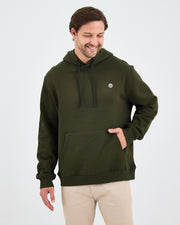 Unisex White Logo Organic Cotton Standard Fit Hoodie -1031225