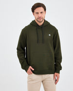 Unisex White Logo Organic Cotton Standard Fit Hoodie -1031225
