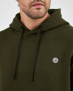 Unisex White Logo Organic Cotton Standard Fit Hoodie -1031225