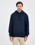 Unisex Yellow Embroidered Organic Cotton Hooded Standard Fit Sweatshirt-1021204