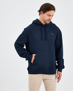 Unisex Yellow Embroidered Organic Cotton Hooded Standard Fit Sweatshirt-1021204