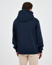 Unisex Yellow Embroidered Organic Cotton Hooded Standard Fit Sweatshirt-1021204