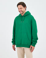 Unisex Yeşil Nakışlı Kapüşonlu Organik Pamuk Oversize Sweatshirt