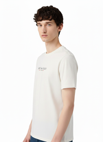 Unisex Letter Print Oversize Basic Organic Cotton T-Shirt - Happy New Year - 1040501