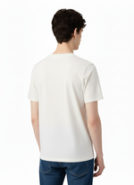 Unisex Letter Print Oversize Basic Organic Cotton T-Shirt - Happy New Year - 1040501