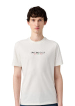 Unisex Letter Print Oversize Basic Organic Cotton T-Shirt - Happy New Year - 1040501