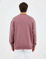 Unisex Gül Kurusu Yazı Baskılı Oversize Sweatshirt - Organik Pamuklu Happy New Year