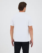 Unisex Beyaz Aplike Logo Detay Standart Kesim BCI Sertifikalı T-Shirt