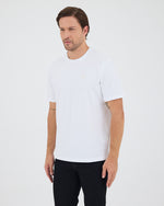 Unisex Beyaz Aplike Logo Detay Standart Kesim BCI Sertifikalı T-Shirt