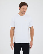 Unisex Beyaz Aplike Logo Detay Standart Kesim BCI Sertifikalı T-Shirt